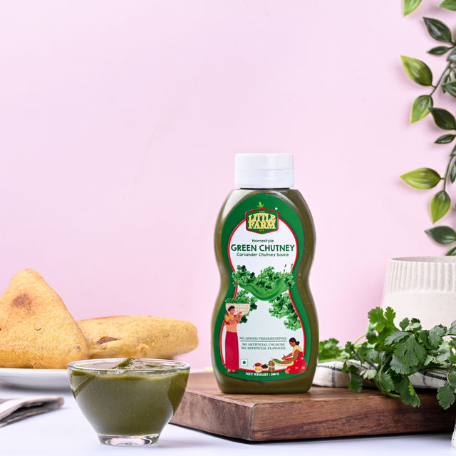 The Little Farm Co. Green Coriander Chutney | Sauce | No added preservatives