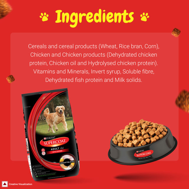 PURINA SUPERCOAT Adult | 1+ Years | Dry Dog Food with Chicken