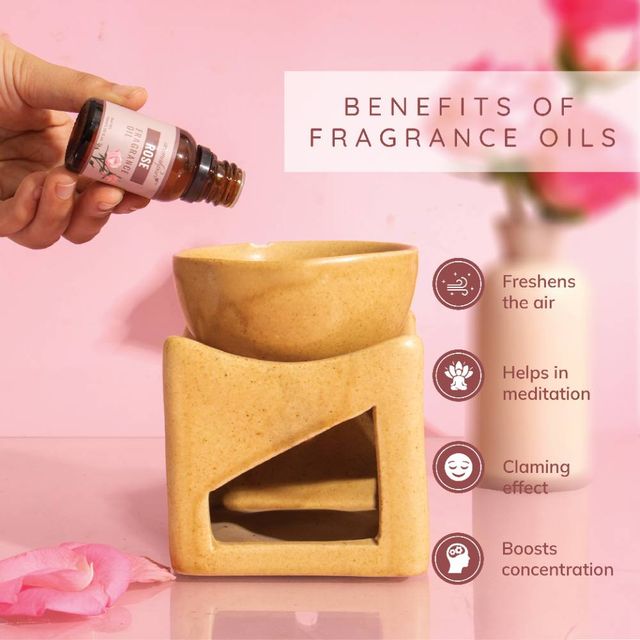 Aromahpure Fragrance Oil | Rose Aroma Oil for Home Fragrance | Helps in Meditation