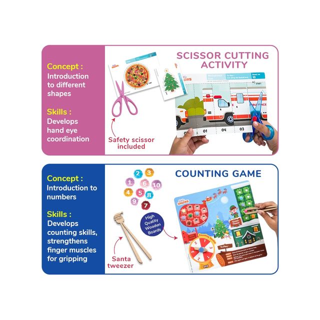 Smart Busy Box 7In1 Montessori Pre-School Learning Game - Smrt1242