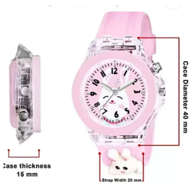 Kids Analog Watch With LED