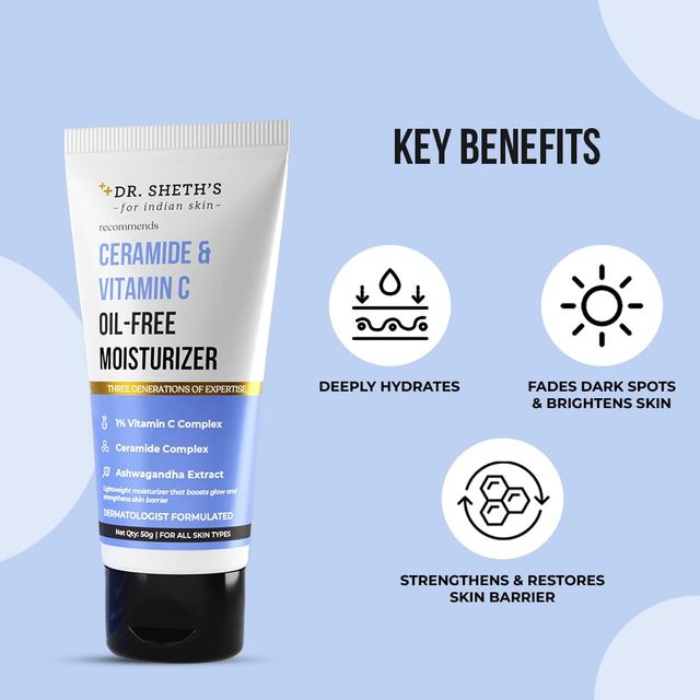 Dr. Sheth'S Ceramide & Vitamin C Oil-Free Moisturizer
