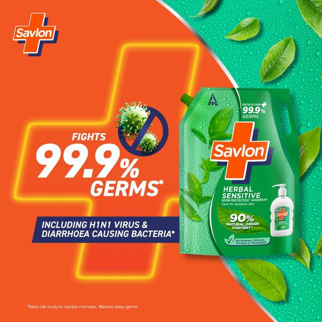 Savlon Handwash herbal Sensitive Pouch