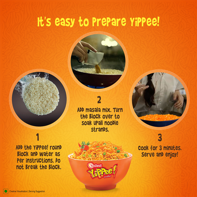 YiPPee! Magic Masala Noodles with Added Veggies - The Better Noodles