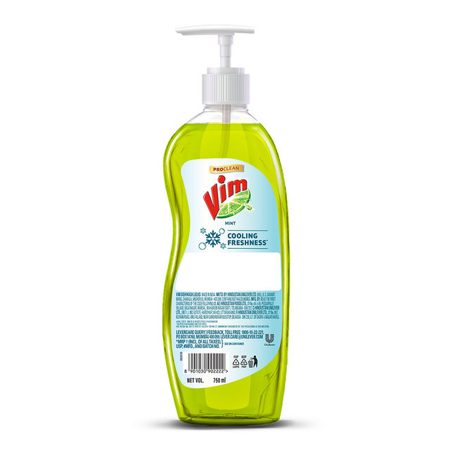 Vim Cooling Freshness Mint Dishwash Liquid