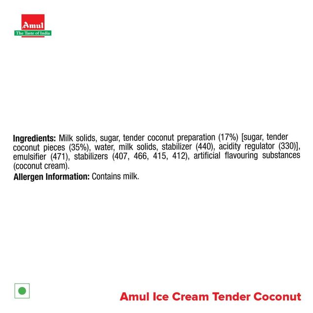Amul Tender Coconut Ice Cream