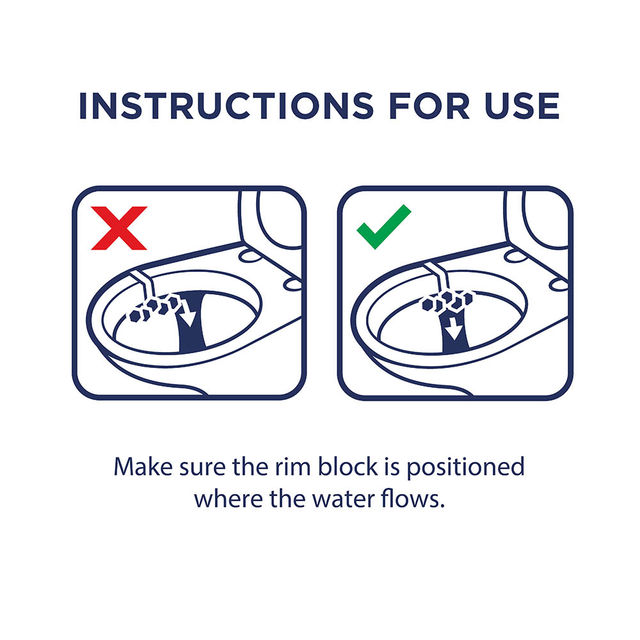 Domestos Ocean Scent Toilet Rim Block
