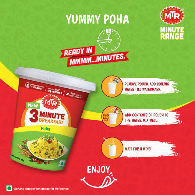 MTR 3 Minute Breakfast - Poha 80 g Combo