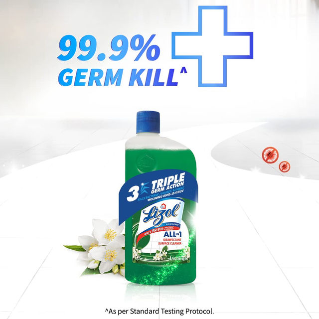 Lizol Floor Cleaner Liquid - Jasmine Surface Cleaner 975 ml Combo
