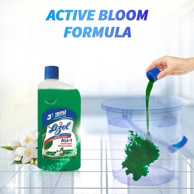 Lizol Floor Cleaner Liquid - Jasmine Surface Cleaner 975 ml Combo
