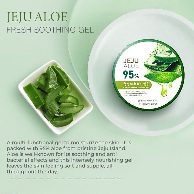 The Face Shop Jeju Aloe Fresh Soothing Gel (Unisex)