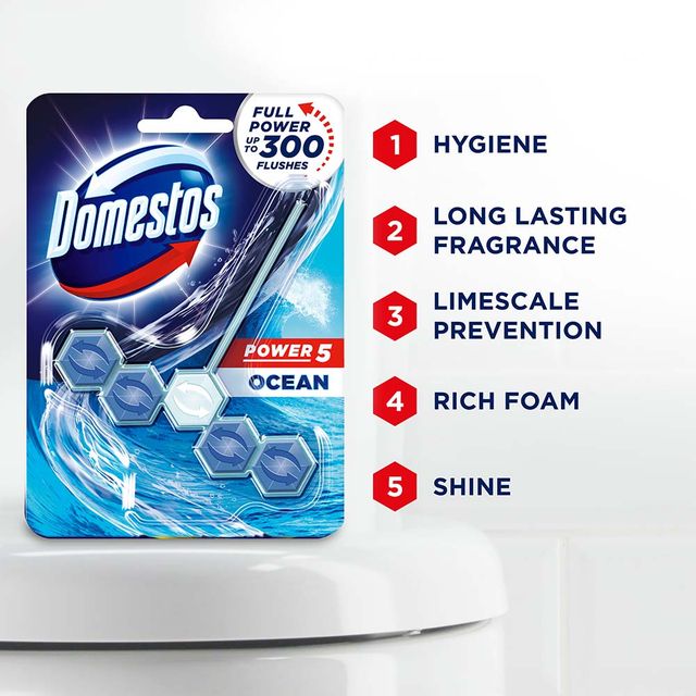 Domestos Ocean Scent Toilet Rim Block