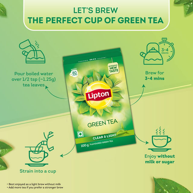 Lipton Clear And Light Lemon Green Tea | Carton