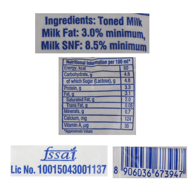 Nandini Good Life Toned UHT Milk (Fino Pouch)