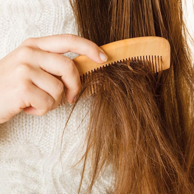 Handcrafted Wooden Hair Comb Round