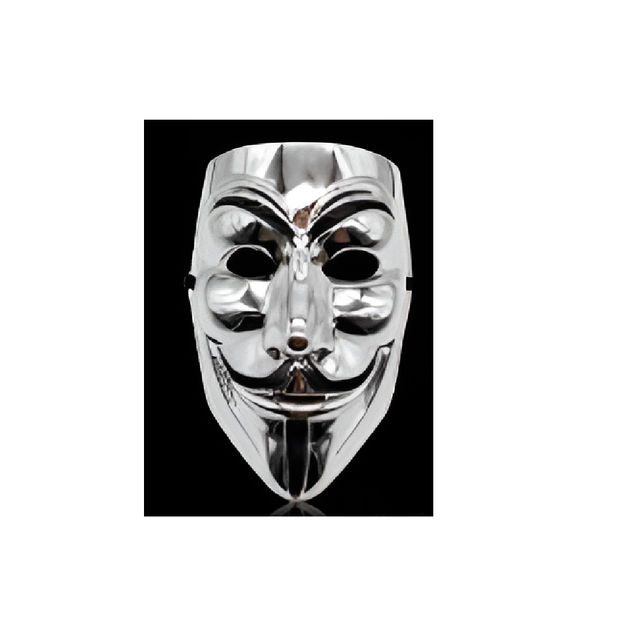 Pichai Halloween Metallic Finish Masquerade Face Mask (Colour May Vary)
