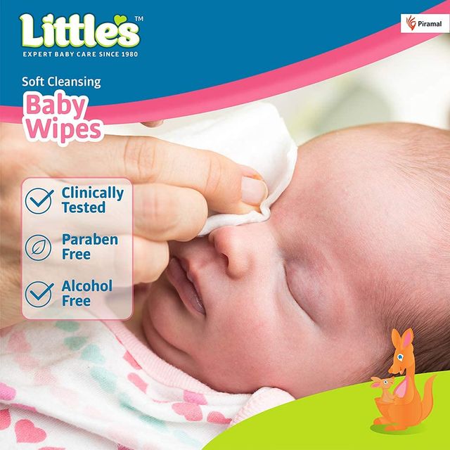 Little's Soft Cleansing Baby Wipes 80 pc Combo