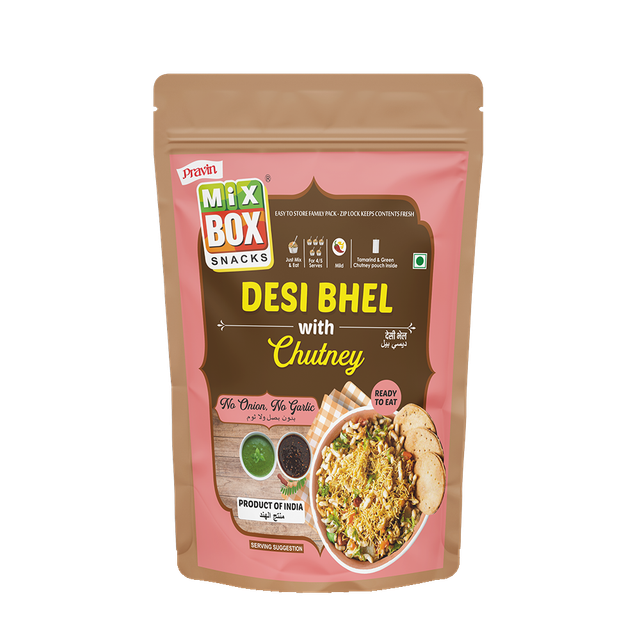 Pravin Mixbox Desi Bhel No Onion No Garlic With Chutney