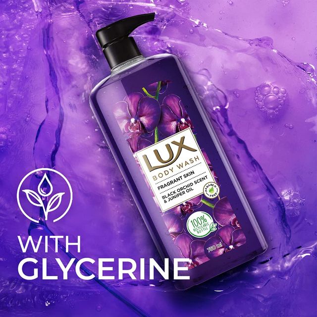 Lux Body Wash Fragrant Skin Black Orchid Scent & Juniper Oil Supersaver With Long Lasting Fragrance