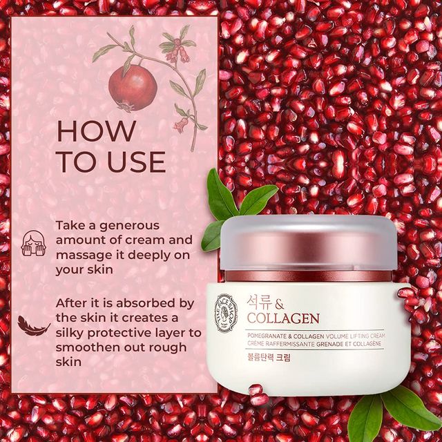 The Face Shop Pomegranate And Collagen Volume Lifting Cream (Unisex)