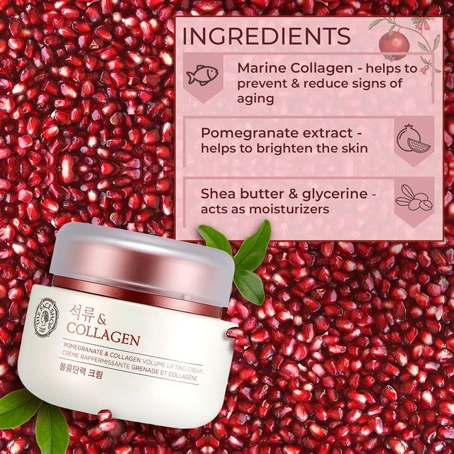 The Face Shop Pomegranate And Collagen Volume Lifting Cream (Unisex)