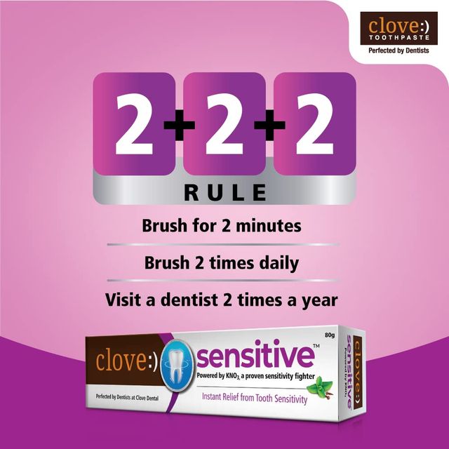 Clove Sensitive Toothpaste with Anti-Sensitivity & Fluoride Formulation