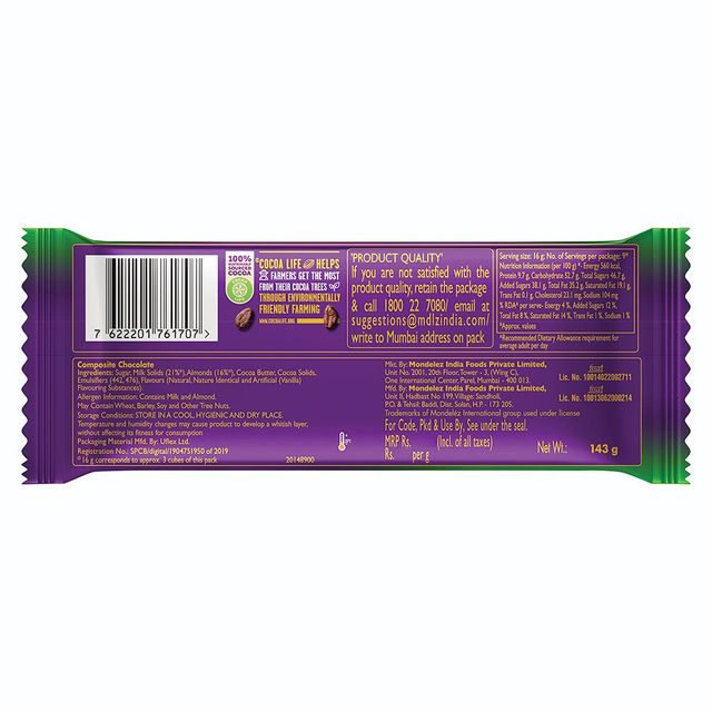 Cadbury Dairy Milk - Roast Almond 143 gms Chocolate Combo