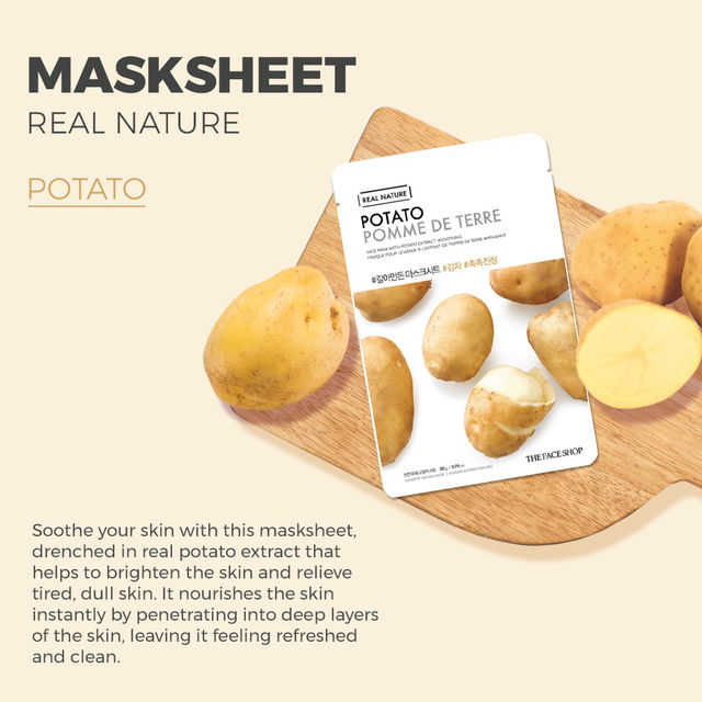 The Face Shop Real Nature Potato Face Mask (Sheet Mask)