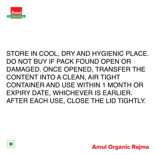 Amul Organic Rajma Chitra