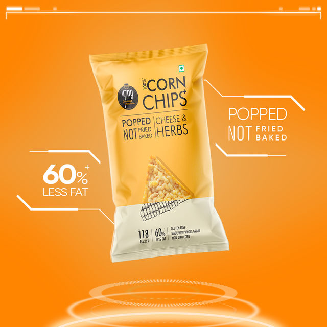4700BC Chips+ Cheese & Herbs Popped Corn-Based Combo