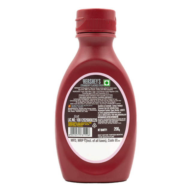 Hershey's Syrup Delicious Strawberry 200 gms Combo