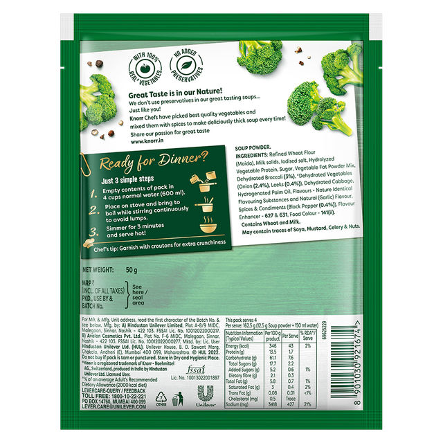 Knorr Cream of Brocolli Soup