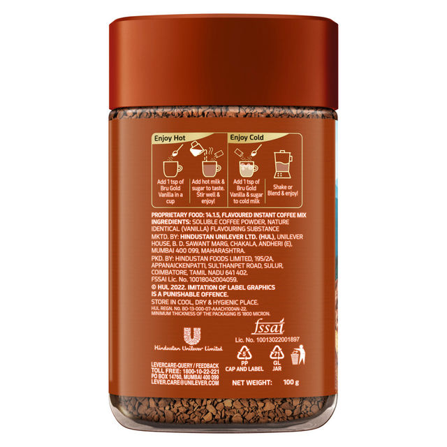 Bru Gold Vanilla Instant Coffee
