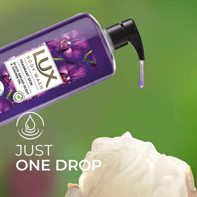 Lux Body Wash Fragrant Skin Black Orchid Scent & Juniper Oil Supersaver With Long Lasting Fragrance