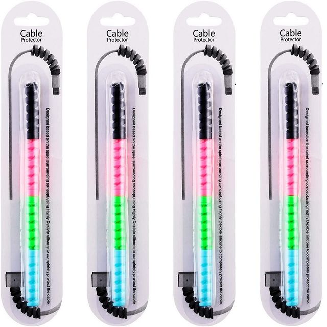 Pichai Cable Protector USB cable - Multicolor | Highly Flexible Silicone