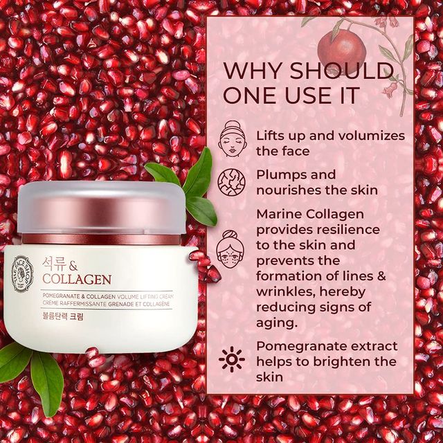 The Face Shop Pomegranate And Collagen Volume Lifting Cream (Unisex)