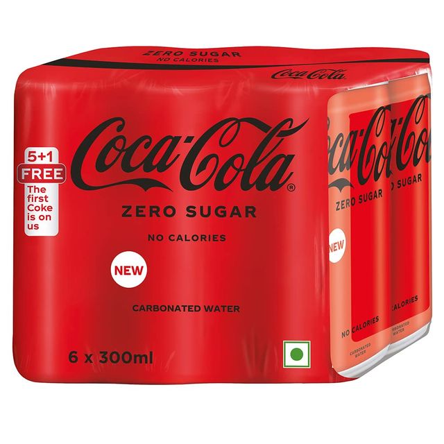 Coke Zero Cola Diet Soft Drink Can