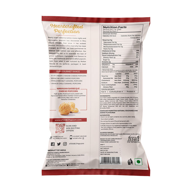 4700BC Popcorn Hawaiian Barbeque Cheese Pouch 35 g Combo