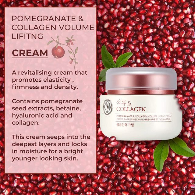 The Face Shop Pomegranate And Collagen Volume Lifting Cream (Unisex)