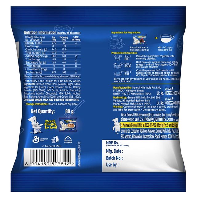 Pillsbury Pancake Mix - Chocolate