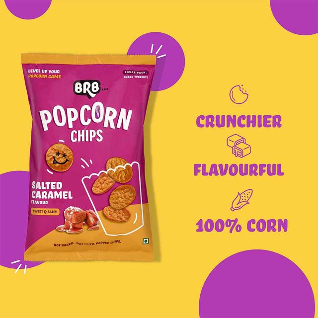 Brb Popcorn Chips - Salted Caramel Flavour
