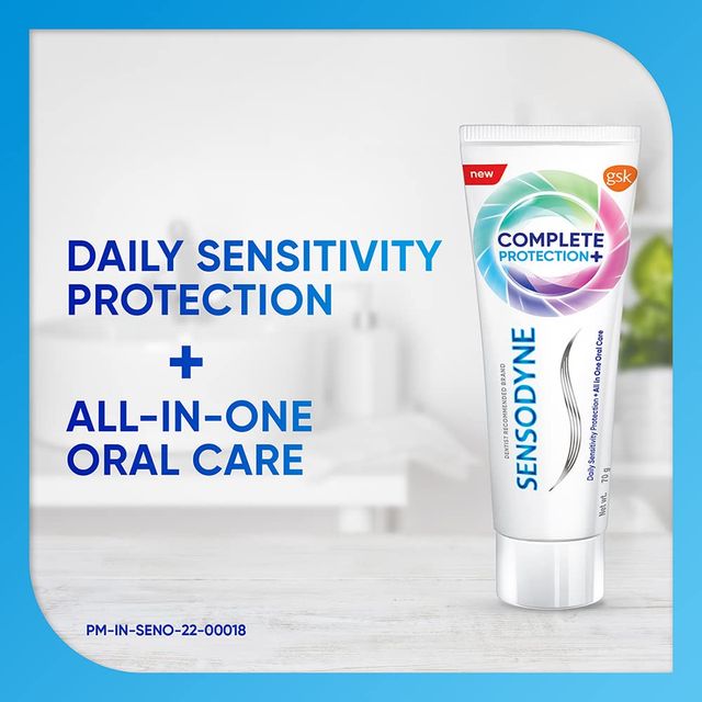 Sensodyne Toothpaste Complete Protection+, All in One Daily Oral Care Tooth Paste Combo Pack