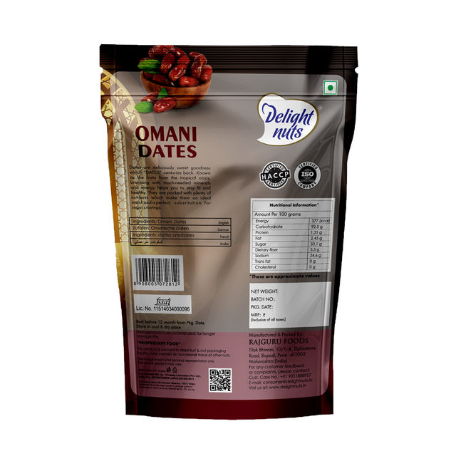 Delight Nuts Omani Dates - Premium Quality