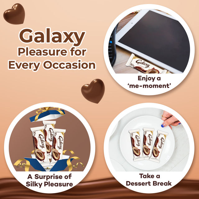 Galaxy Smooth Milk Chocolate Bar Loaded with the Goodness of Milk & Cocoa
