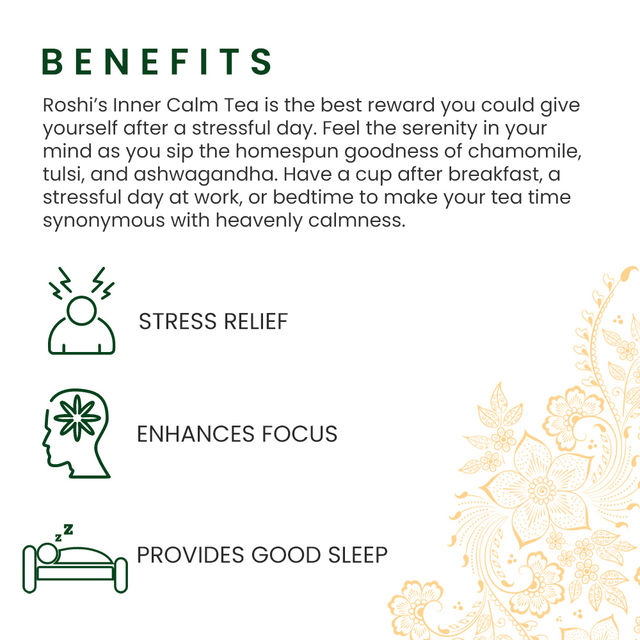 Roshi Chamomile and Tulsi Stress Relief Herba Tea