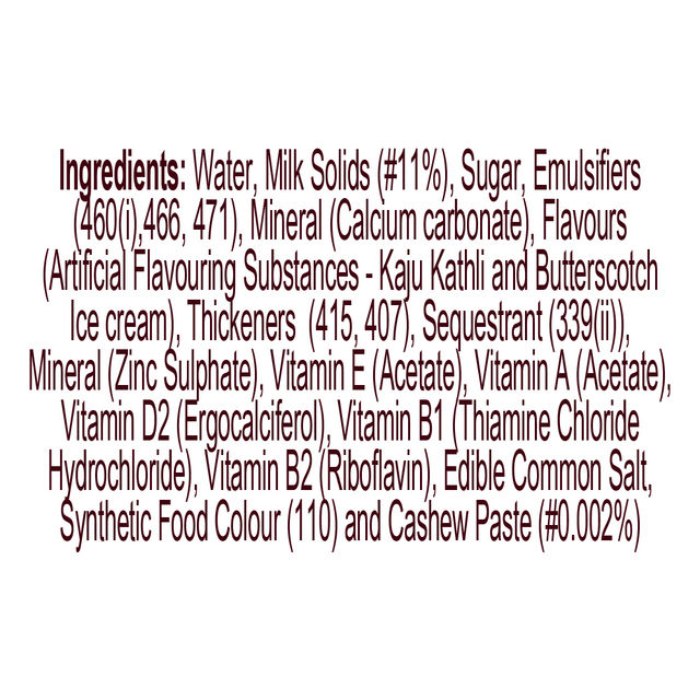 Hershey's Milkshake Cashew Butterscotch Ice Cream Flavor 180 ml Combo