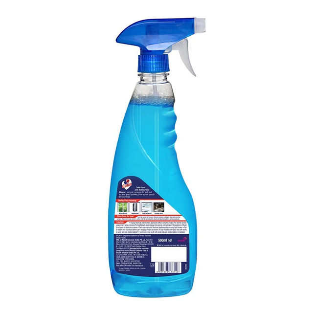 Colin Glass and Surface Cleaner Liquid Spray Regular 500 ml & Scotch Brite Sponge Wipes 3 pc Combo