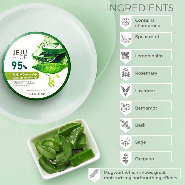 The Face Shop Jeju Aloe Fresh Soothing Gel (Unisex)