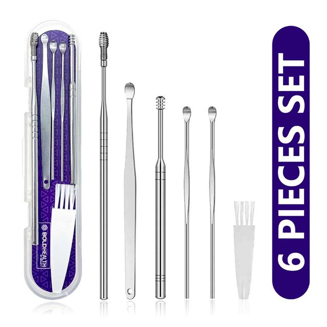 Boldfit Ear Cleaner Tool Kit With Storage Box
