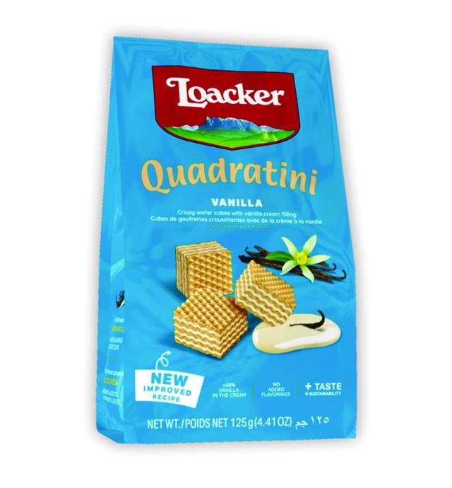 Loacker Quadratini Vanilla Wafer Cubes | Trans Fat-free